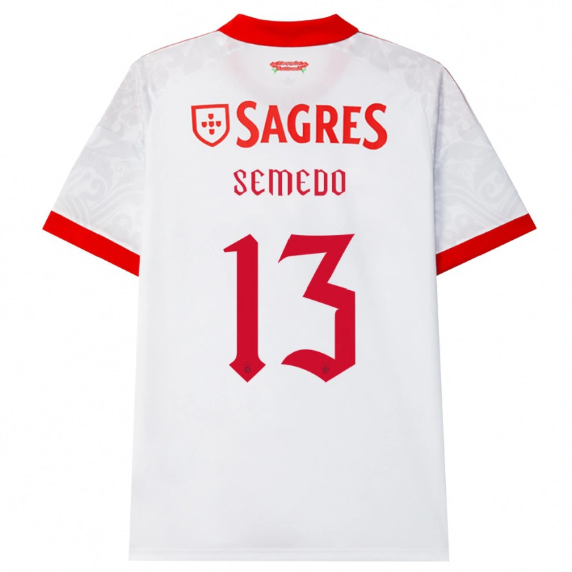 Danxen Kinder Benjamim Semedo #13 Weiß Rot Gelb Auswärtstrikot Trikot 2026/27 T-Shirt Schweiz