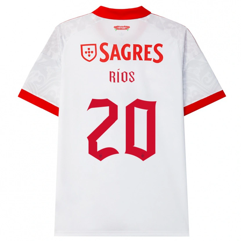 Danxen Kinder Richard Ríos #20 Weiß Rot Gelb Auswärtstrikot Trikot 2026/27 T-Shirt Schweiz