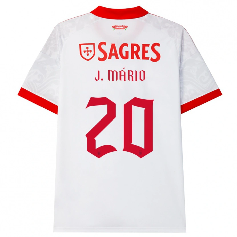 Danxen Kinder Joao Mario #20 Weiß Rot Gelb Auswärtstrikot Trikot 2026/27 T-Shirt Schweiz