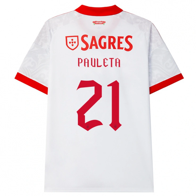 Danxen Kinder Pauleta #21 Weiß Rot Gelb Auswärtstrikot Trikot 2026/27 T-Shirt Schweiz