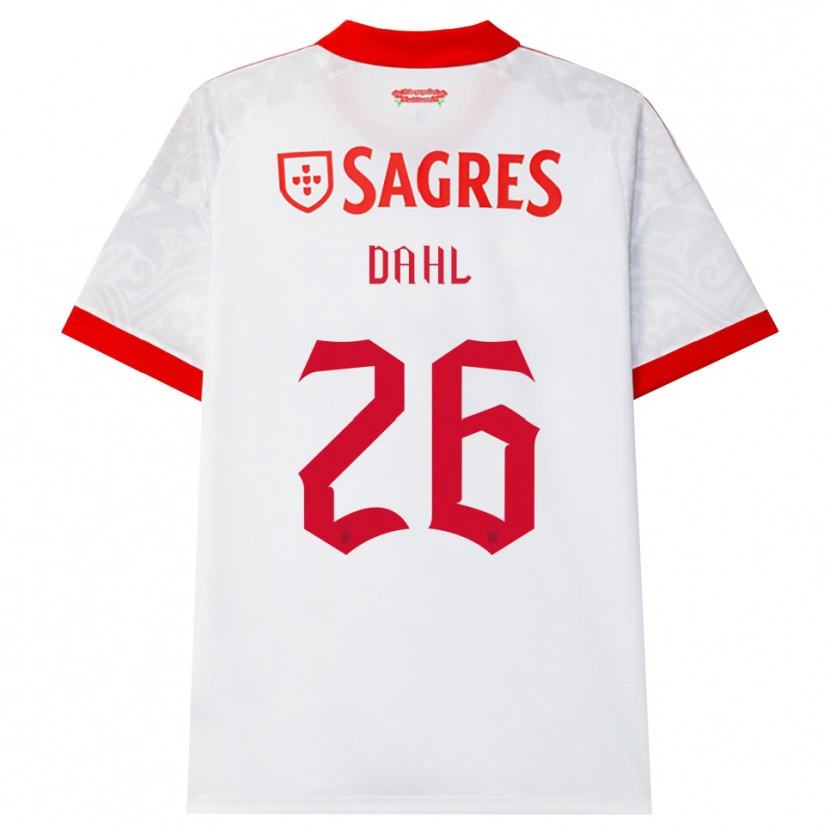 Danxen Kinder Samuel Dahl #26 Weiß Rot Gelb Auswärtstrikot Trikot 2026/27 T-Shirt Schweiz