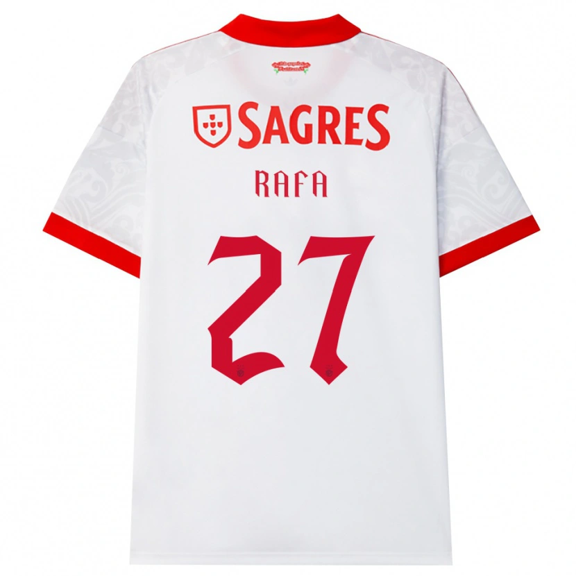 Danxen Kinder Rafa Silva #27 Weiß Rot Gelb Auswärtstrikot Trikot 2026/27 T-Shirt Schweiz