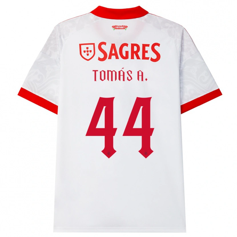 Danxen Kinder Tomás Araújo #44 Weiß Rot Gelb Auswärtstrikot Trikot 2026/27 T-Shirt Schweiz