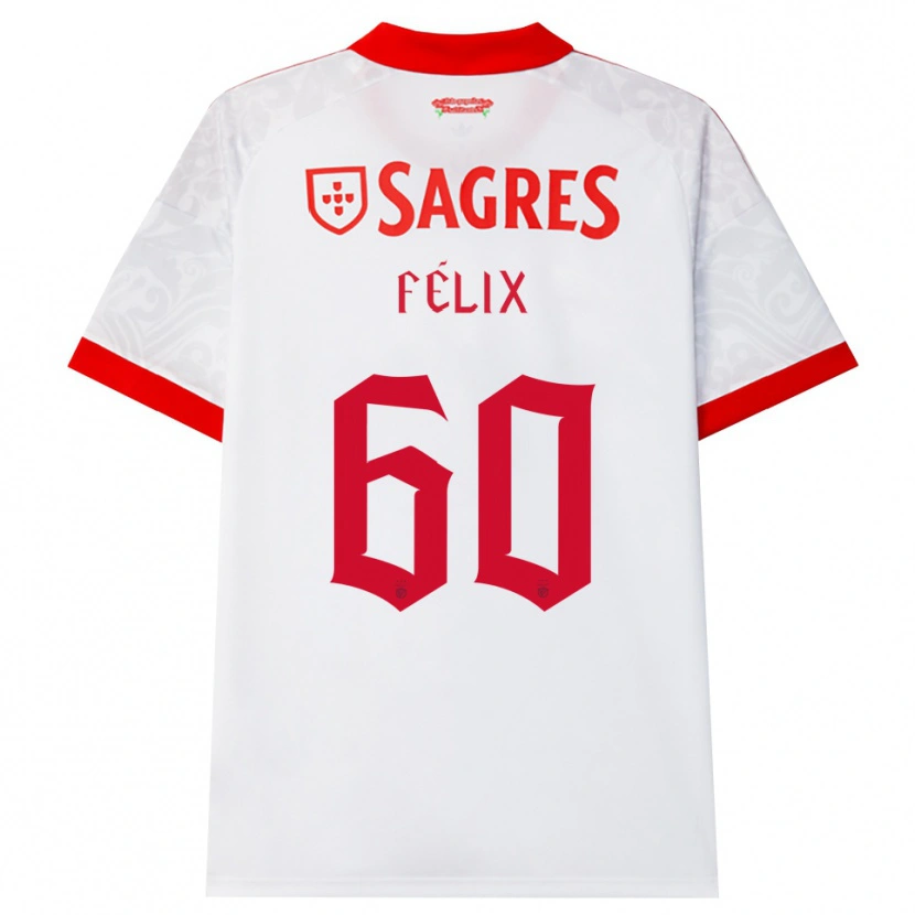 Danxen Kinder Nuno Félix #60 Weiß Rot Gelb Auswärtstrikot Trikot 2026/27 T-Shirt Schweiz