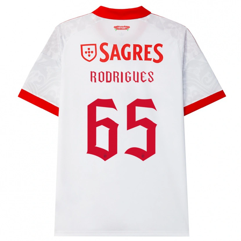 Danxen Kinder Rafael Rodrigues #65 Weiß Rot Gelb Auswärtstrikot Trikot 2026/27 T-Shirt Schweiz