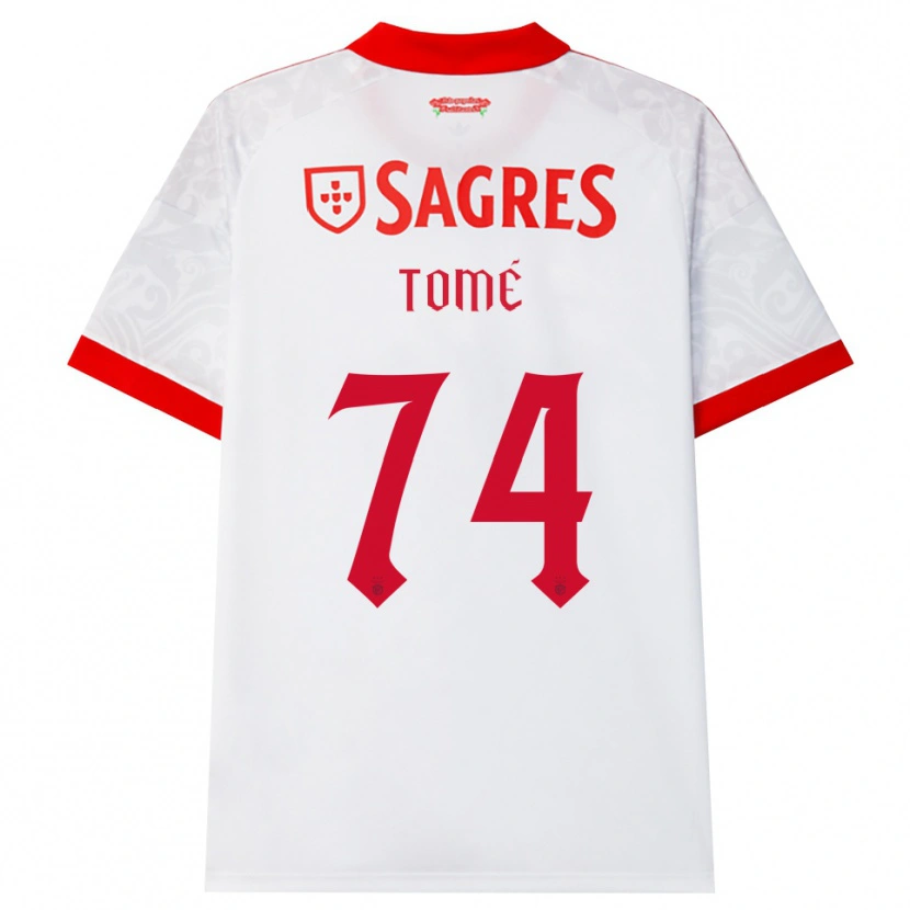 Danxen Kinder Olivio Tomé #74 Weiß Rot Gelb Auswärtstrikot Trikot 2026/27 T-Shirt Schweiz