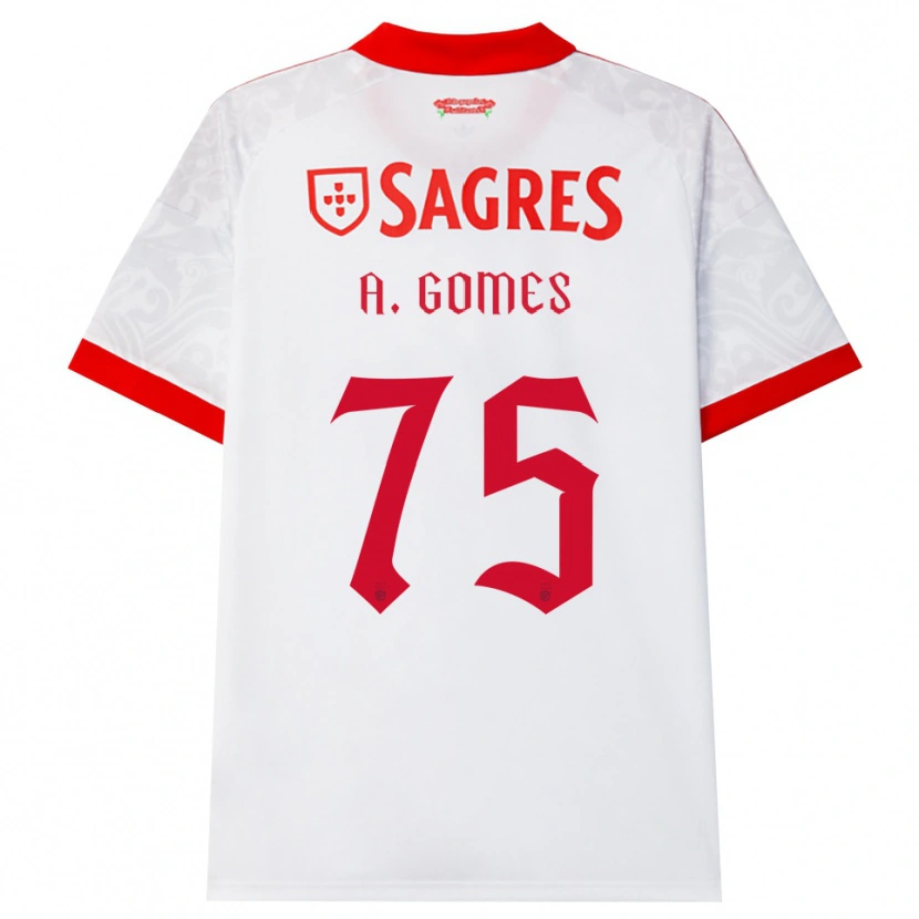 Danxen Kinder André Gomes #75 Weiß Rot Gelb Auswärtstrikot Trikot 2026/27 T-Shirt Schweiz