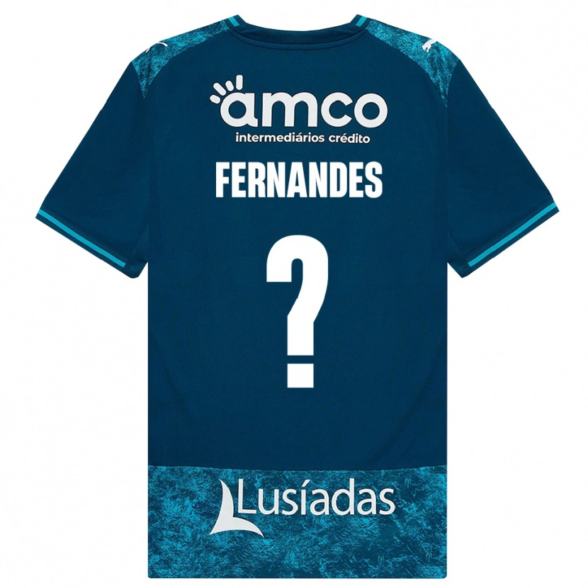 Danxen Kinder Martim Fernandes #0 Dunkelschiefergrau Mitteltuerkis Auswärtstrikot Trikot 2026/27 T-Shirt Schweiz