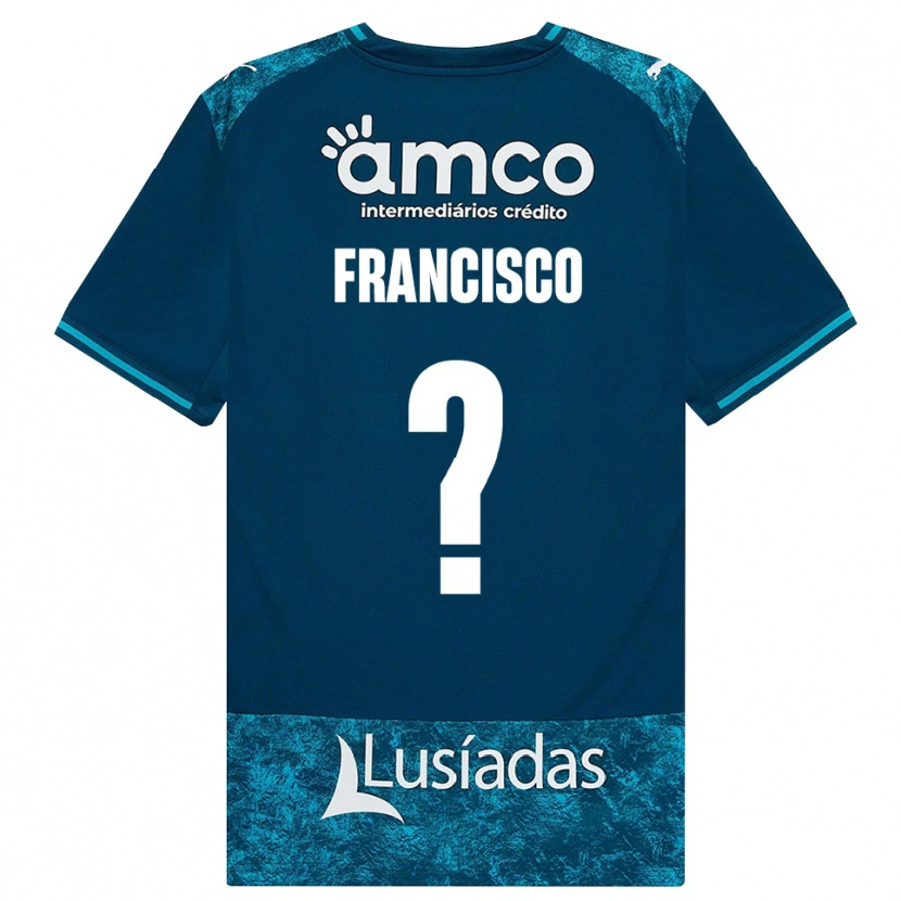 Danxen Kinder Martim Francisco #0 Dunkelschiefergrau Mitteltuerkis Auswärtstrikot Trikot 2026/27 T-Shirt Schweiz