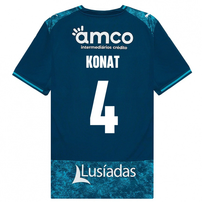 Danxen Kinder Katarzyna Konat #4 Dunkelschiefergrau Mitteltuerkis Auswärtstrikot Trikot 2026/27 T-Shirt Schweiz