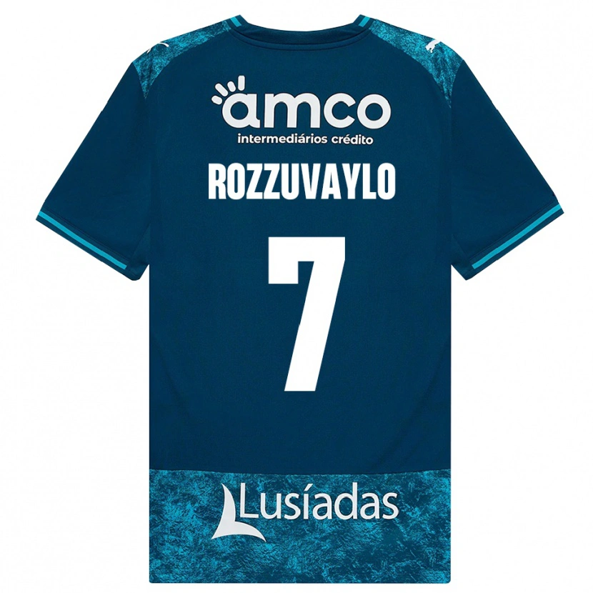 Danxen Kinder Dani Rozzuvaylo #7 Dunkelschiefergrau Mitteltuerkis Auswärtstrikot Trikot 2026/27 T-Shirt Schweiz