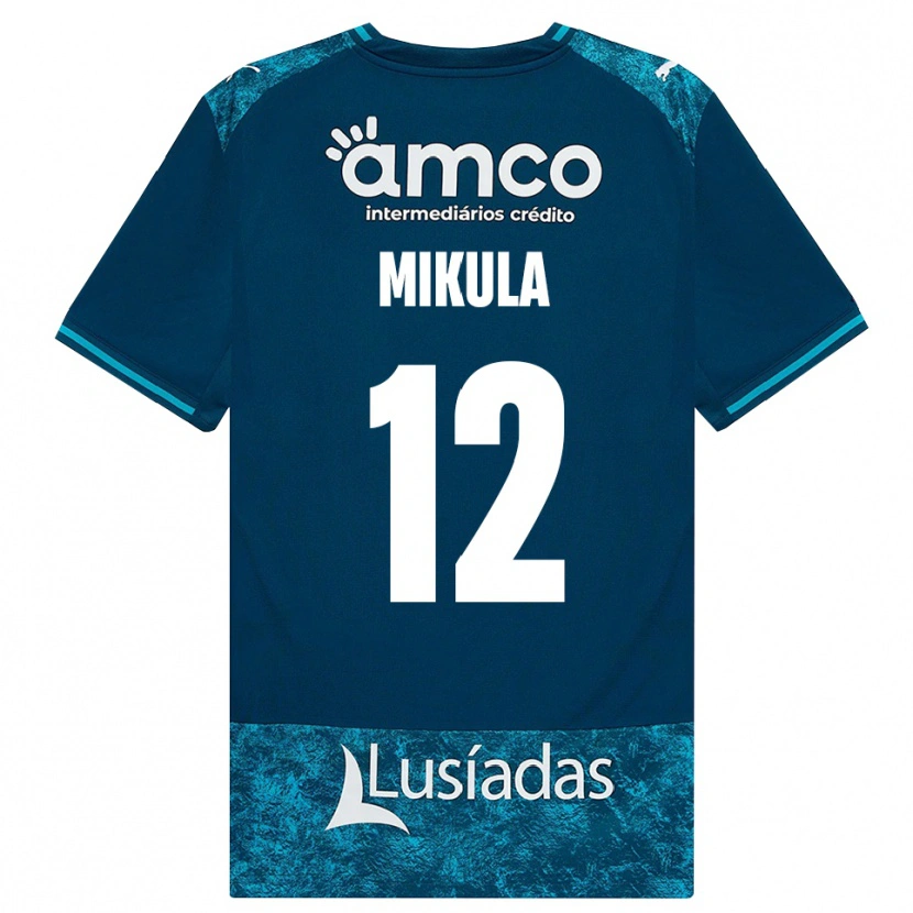 Danxen Kinder Matviy Mikula #12 Dunkelschiefergrau Mitteltuerkis Auswärtstrikot Trikot 2026/27 T-Shirt Schweiz
