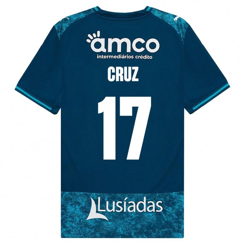 Danxen Kinder Salvador Cruz #17 Dunkelschiefergrau Mitteltuerkis Auswärtstrikot Trikot 2026/27 T-Shirt Schweiz