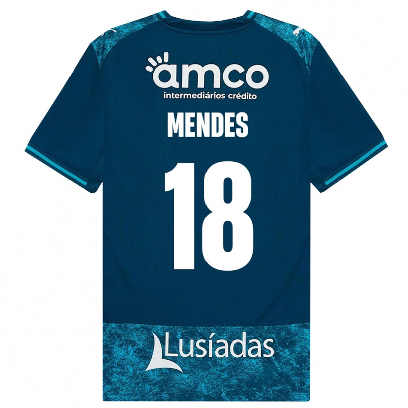 Danxen Kinder Carolina Mendes #18 Dunkelschiefergrau Mitteltuerkis Auswärtstrikot Trikot 2026/27 T-Shirt Schweiz