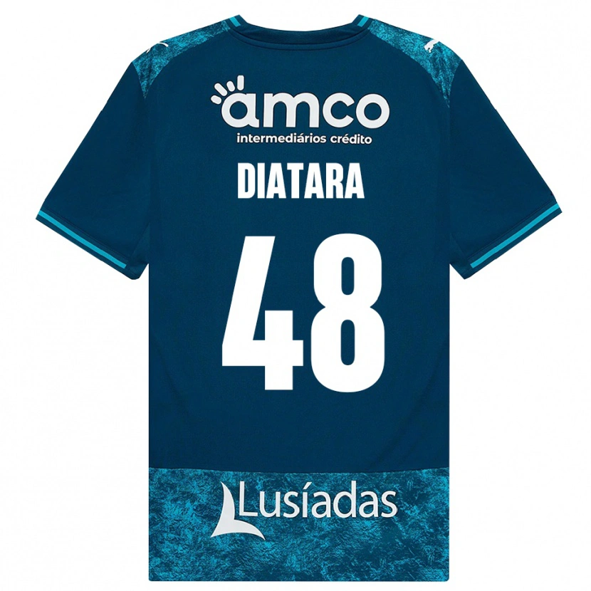 Danxen Kinder Samba Diatara #48 Dunkelschiefergrau Mitteltuerkis Auswärtstrikot Trikot 2026/27 T-Shirt Schweiz