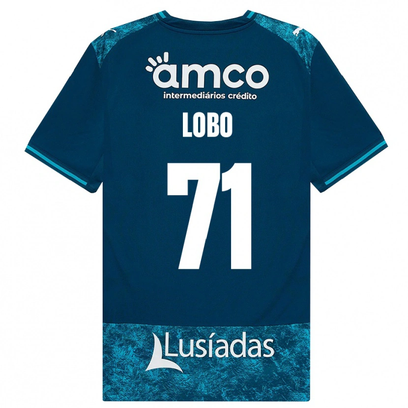 Danxen Kinder Diogo Lobo #71 Dunkelschiefergrau Mitteltuerkis Auswärtstrikot Trikot 2026/27 T-Shirt Schweiz