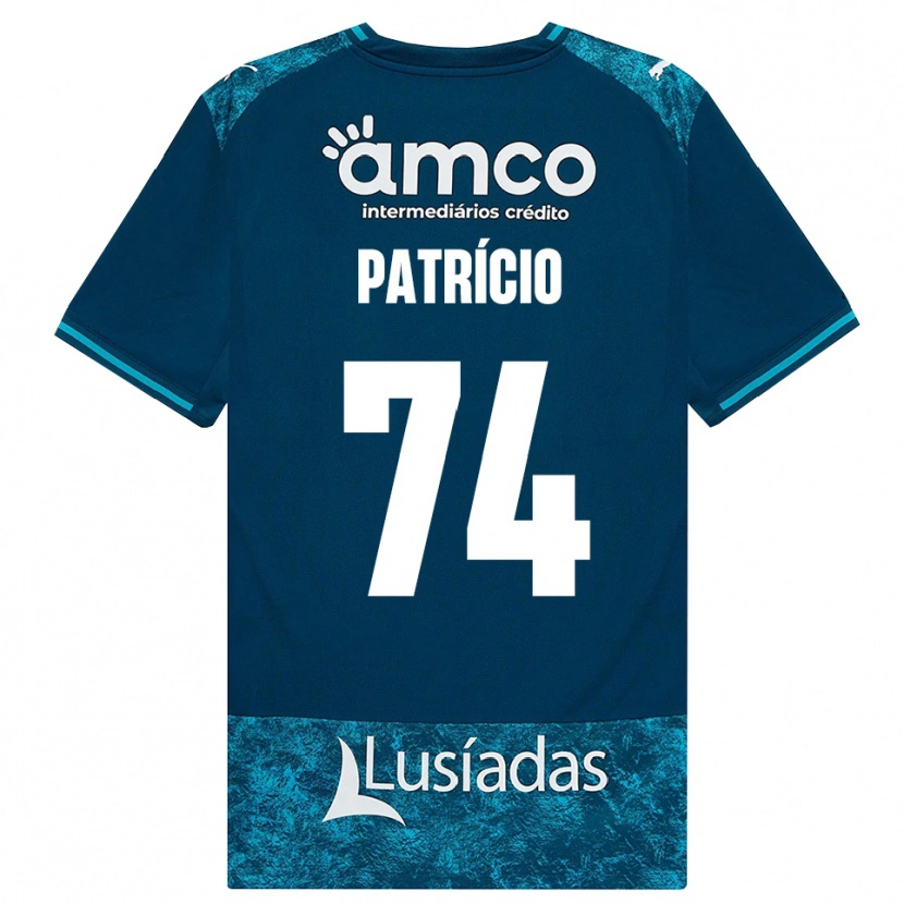 Danxen Kinder Nuno Patrício #74 Dunkelschiefergrau Mitteltuerkis Auswärtstrikot Trikot 2026/27 T-Shirt Schweiz