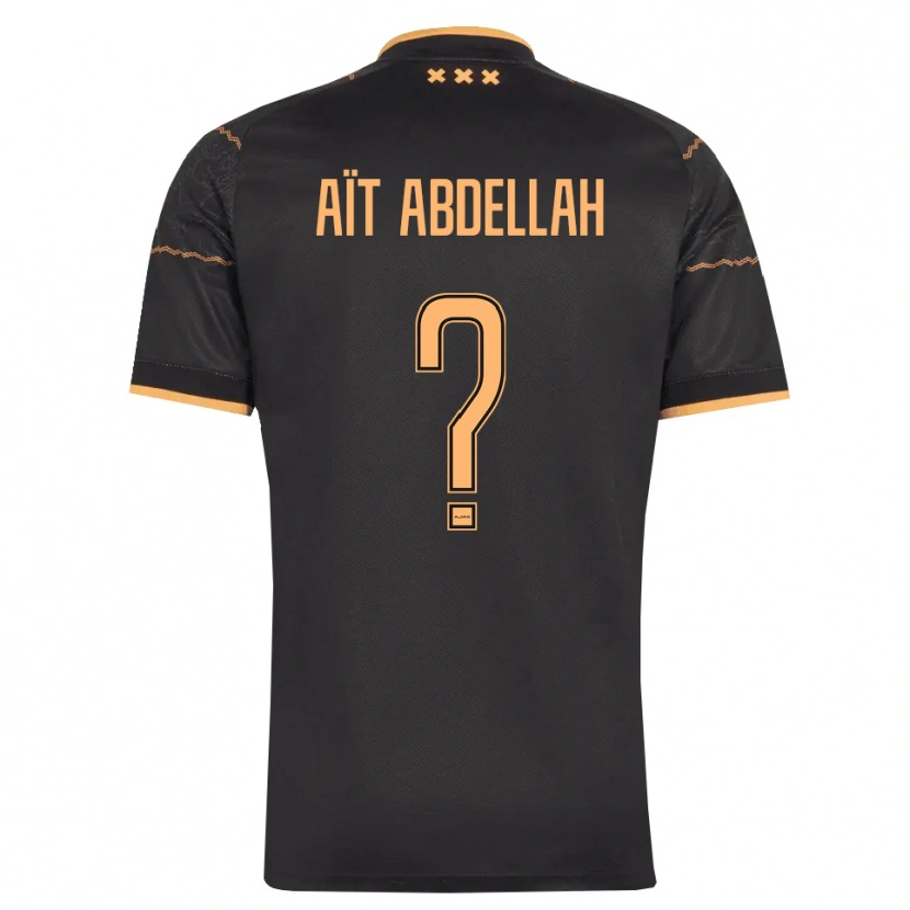 Danxen Kinder Waleed Aït Abdellah #0 Schwarz Orange Auswärtstrikot Trikot 2026/27 T-Shirt Schweiz