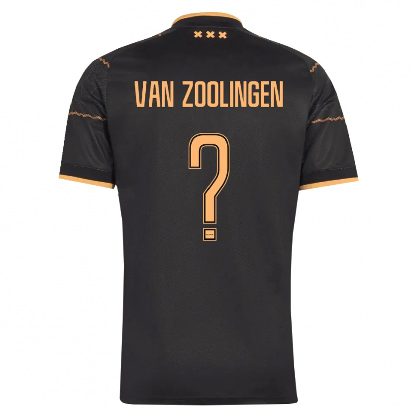 Danxen Kinder Glenn Van Zoolingen #0 Schwarz Orange Auswärtstrikot Trikot 2026/27 T-Shirt Schweiz