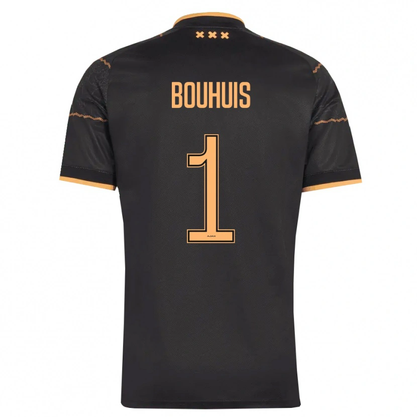 Danxen Kinder Jens Bouhuis #1 Schwarz Orange Auswärtstrikot Trikot 2026/27 T-Shirt Schweiz