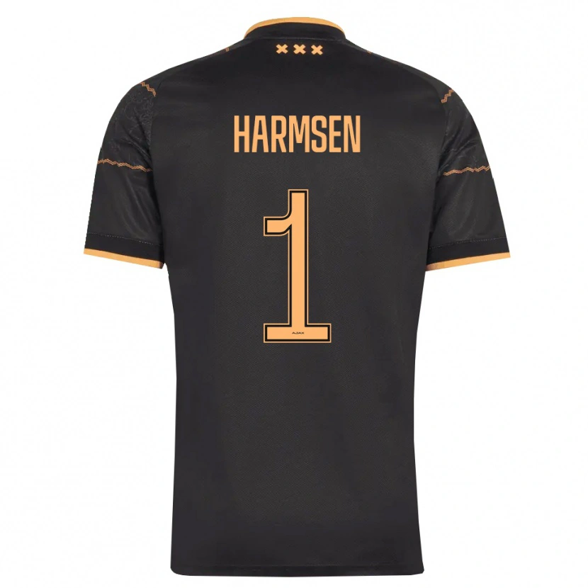 Danxen Kinder Tymo Harmsen #1 Schwarz Orange Auswärtstrikot Trikot 2026/27 T-Shirt Schweiz