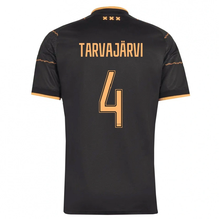 Danxen Kinder Niilo Tarvajärvi #4 Schwarz Orange Auswärtstrikot Trikot 2026/27 T-Shirt Schweiz