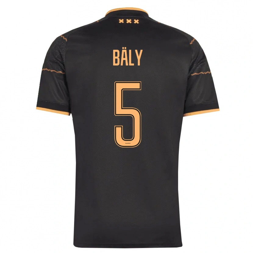 Danxen Kinder Darryl Bäly #5 Schwarz Orange Auswärtstrikot Trikot 2026/27 T-Shirt Schweiz