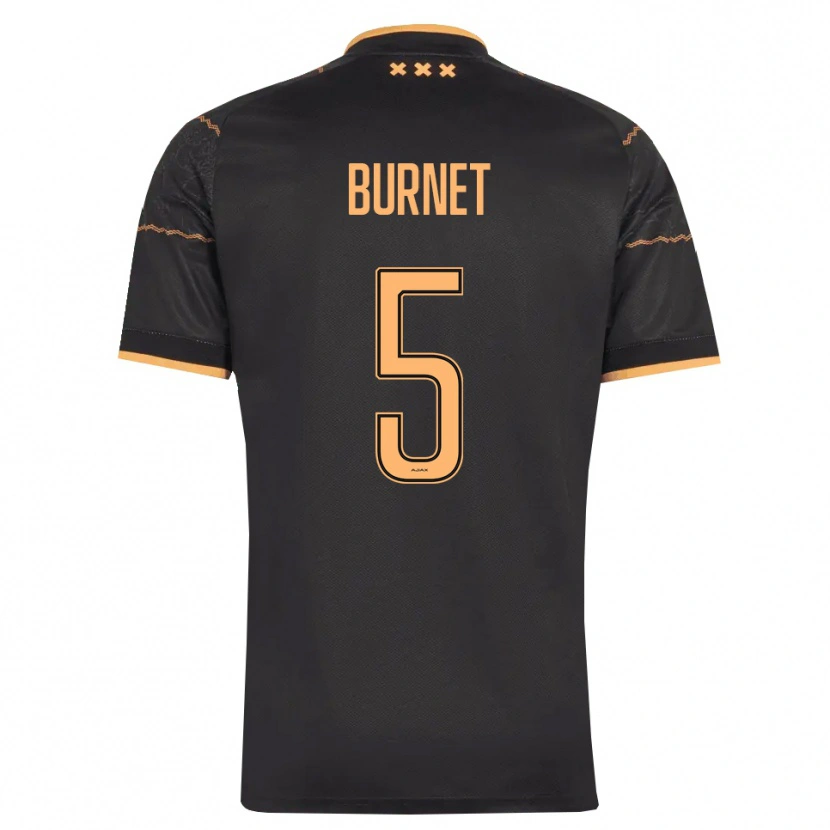 Danxen Kinder Lorenzo Burnet #5 Schwarz Orange Auswärtstrikot Trikot 2026/27 T-Shirt Schweiz