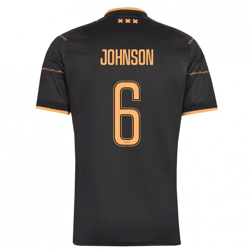 Danxen Kinder Jinairo Johnson #6 Schwarz Orange Auswärtstrikot Trikot 2026/27 T-Shirt Schweiz