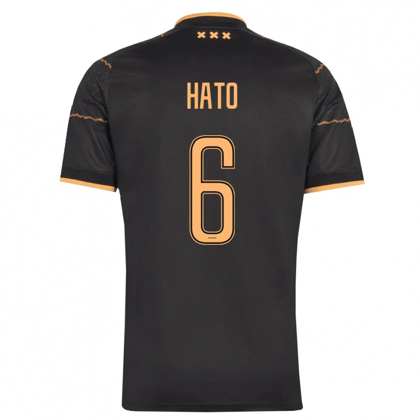 Danxen Kinder Elgyn Hato #6 Schwarz Orange Auswärtstrikot Trikot 2026/27 T-Shirt Schweiz