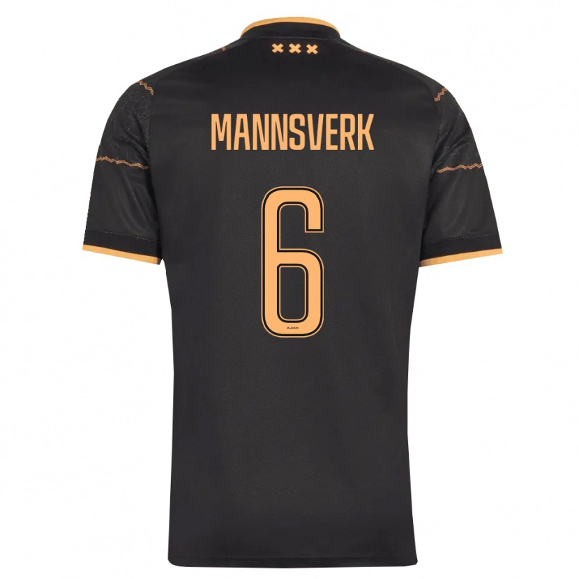 Danxen Kinder Sivert Mannsverk #6 Schwarz Orange Auswärtstrikot Trikot 2026/27 T-Shirt Schweiz