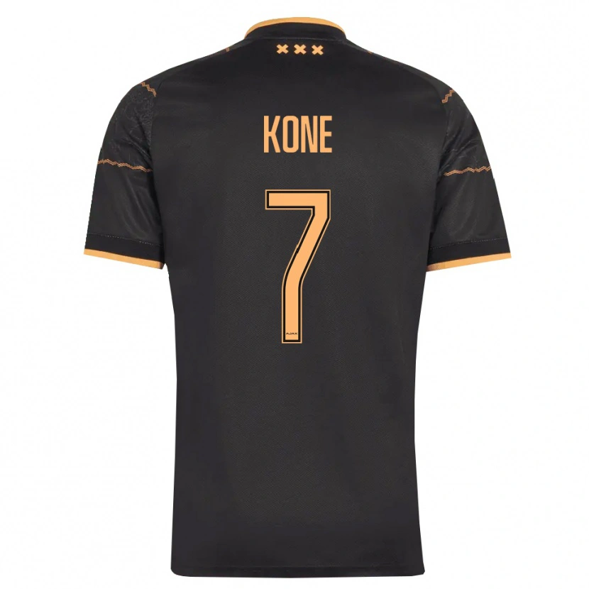 Danxen Kinder Samory Kone #7 Schwarz Orange Auswärtstrikot Trikot 2026/27 T-Shirt Schweiz