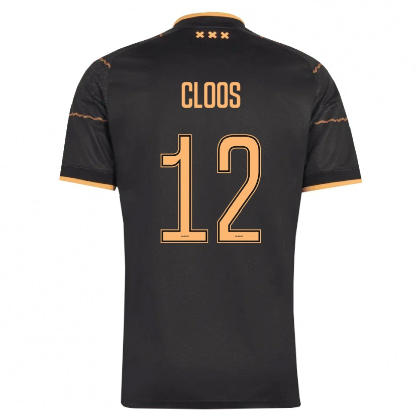 Danxen Kinder Cino Cloos #12 Schwarz Orange Auswärtstrikot Trikot 2026/27 T-Shirt Schweiz