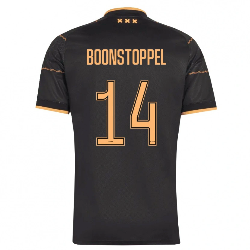 Danxen Kinder Jesse Boonstoppel #14 Schwarz Orange Auswärtstrikot Trikot 2026/27 T-Shirt Schweiz