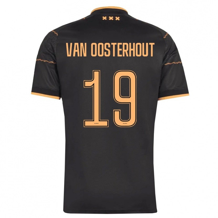 Danxen Kinder Charly Van Oosterhout #19 Schwarz Orange Auswärtstrikot Trikot 2026/27 T-Shirt Schweiz