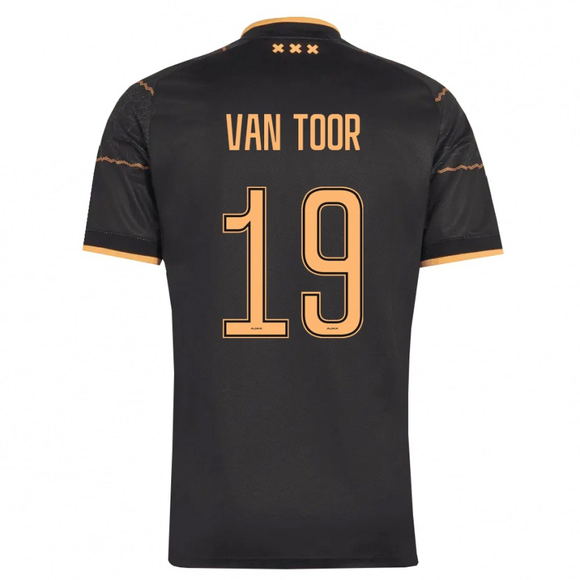 Danxen Kinder Julian Van Toor #19 Schwarz Orange Auswärtstrikot Trikot 2026/27 T-Shirt Schweiz