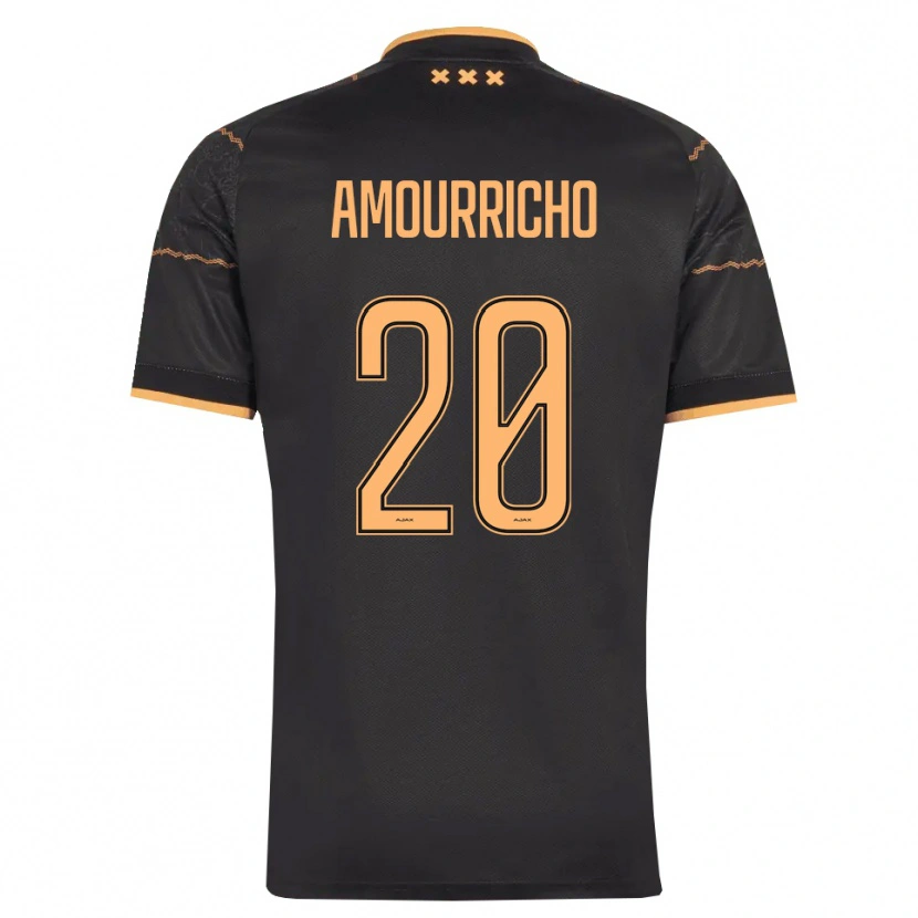 Danxen Kinder Amourricho Van Axel Dongen #20 Schwarz Orange Auswärtstrikot Trikot 2026/27 T-Shirt Schweiz