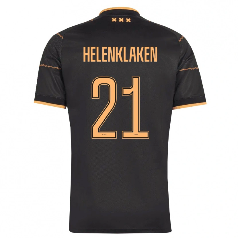 Danxen Kinder Sjors Helenklaken #21 Schwarz Orange Auswärtstrikot Trikot 2026/27 T-Shirt Schweiz