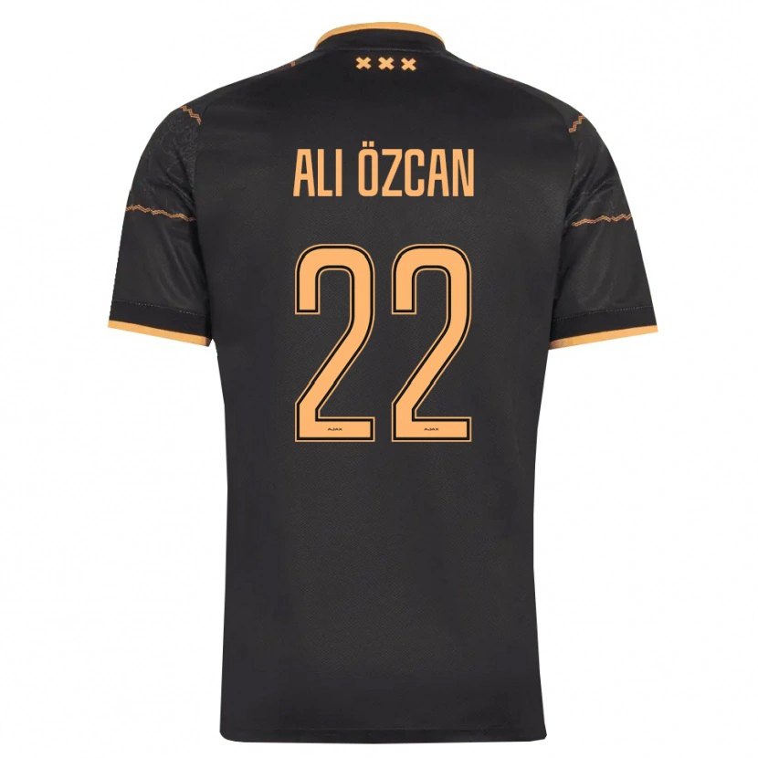 Danxen Kinder Akın Ali Özcan #22 Schwarz Orange Auswärtstrikot Trikot 2026/27 T-Shirt Schweiz