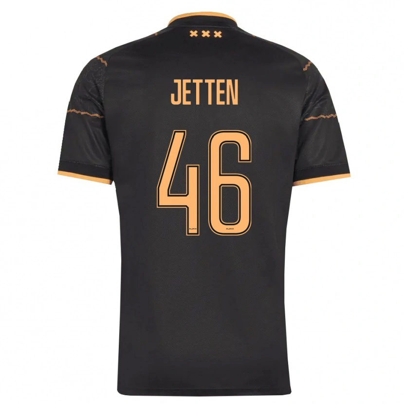 Danxen Kinder Lucas Jetten #46 Schwarz Orange Auswärtstrikot Trikot 2026/27 T-Shirt Schweiz