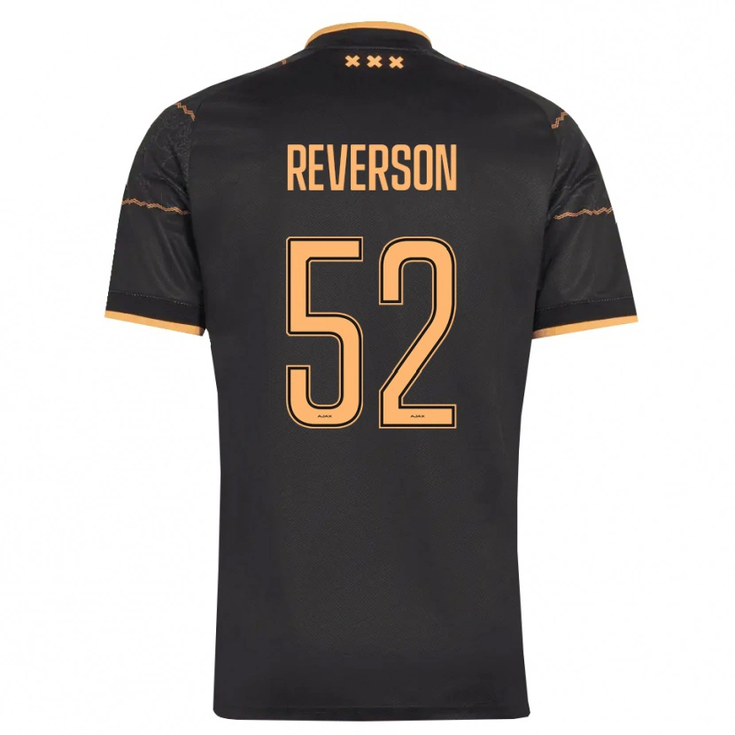 Danxen Kinder Paul Reverson #52 Schwarz Orange Auswärtstrikot Trikot 2026/27 T-Shirt Schweiz