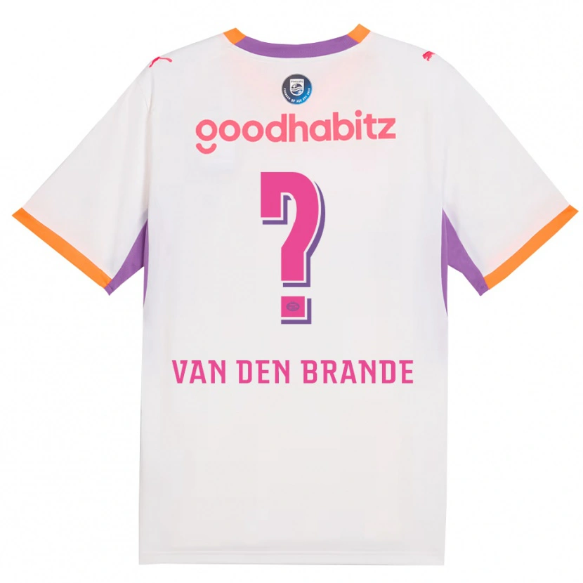 Danxen Kinder Daan Van Den Brande #0 Weiß Violett Orange Auswärtstrikot Trikot 2026/27 T-Shirt Schweiz