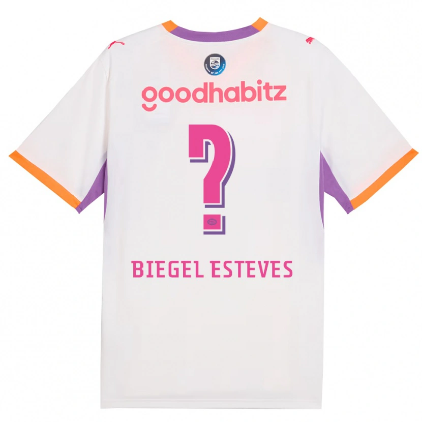 Danxen Kinder Moon Biegel Esteves #0 Weiß Violett Orange Auswärtstrikot Trikot 2026/27 T-Shirt Schweiz