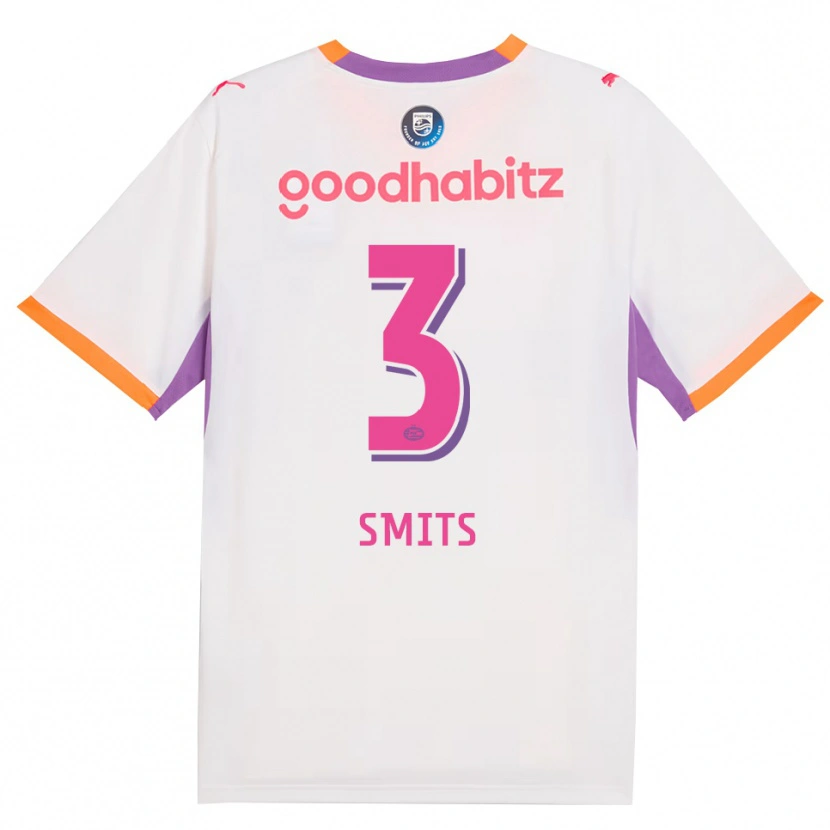 Danxen Kinder Thomas Smits #3 Weiß Violett Orange Auswärtstrikot Trikot 2026/27 T-Shirt Schweiz