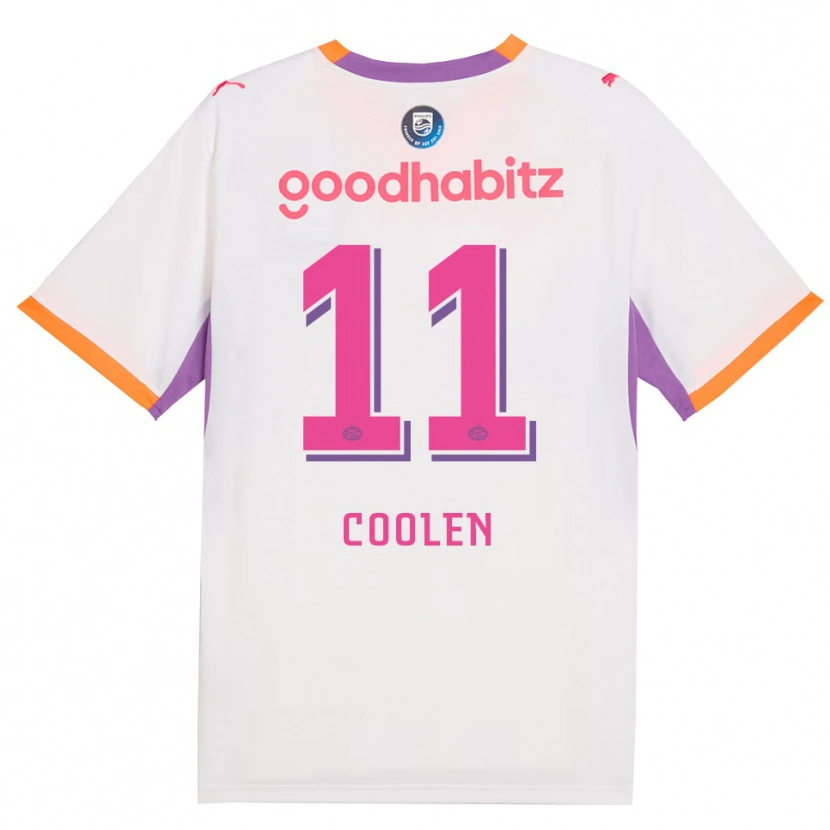 Danxen Kinder Nadia Coolen #11 Weiß Violett Orange Auswärtstrikot Trikot 2026/27 T-Shirt Schweiz