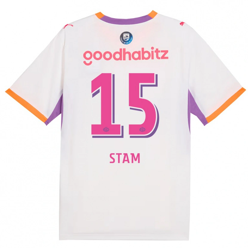 Danxen Kinder Dyran Stam #15 Weiß Violett Orange Auswärtstrikot Trikot 2026/27 T-Shirt Schweiz