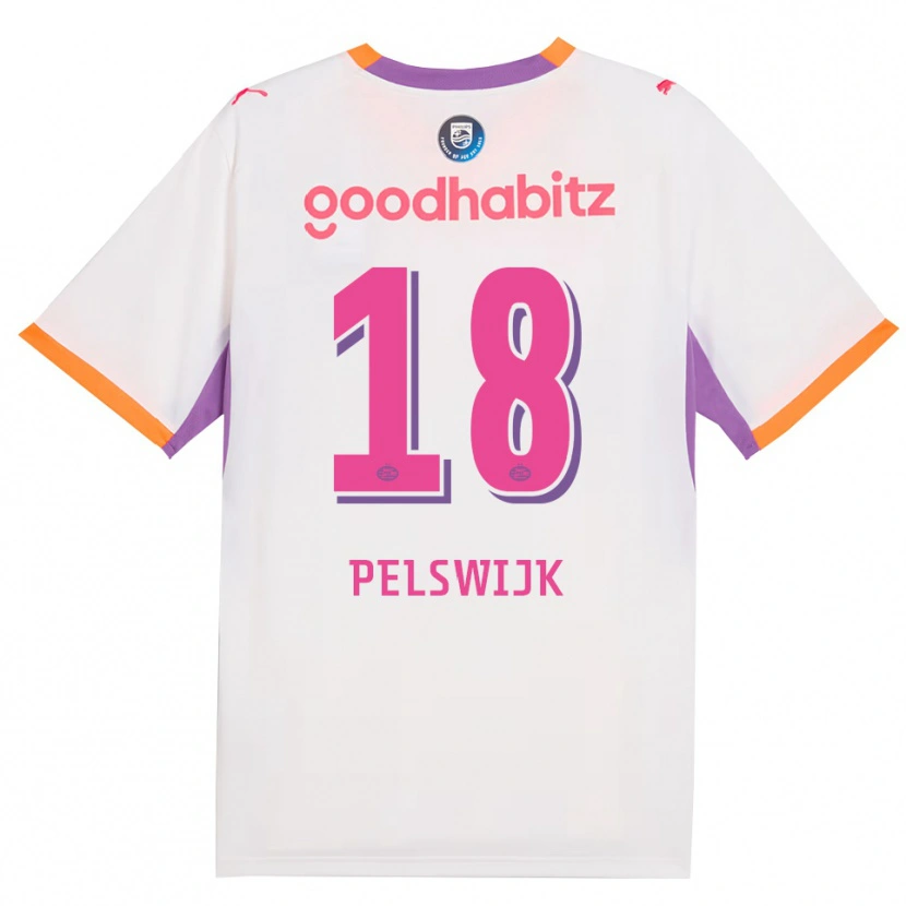 Danxen Kinder Xavinhjo Pelswijk #18 Weiß Violett Orange Auswärtstrikot Trikot 2026/27 T-Shirt Schweiz