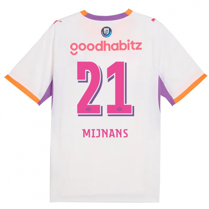 Danxen Kinder Sven Mijnans #21 Weiß Violett Orange Auswärtstrikot Trikot 2026/27 T-Shirt Schweiz
