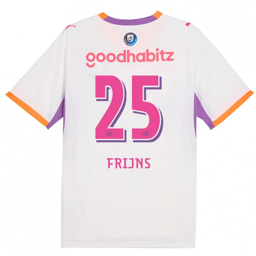 Danxen Kinder Emma Frijns #25 Weiß Violett Orange Auswärtstrikot Trikot 2026/27 T-Shirt Schweiz