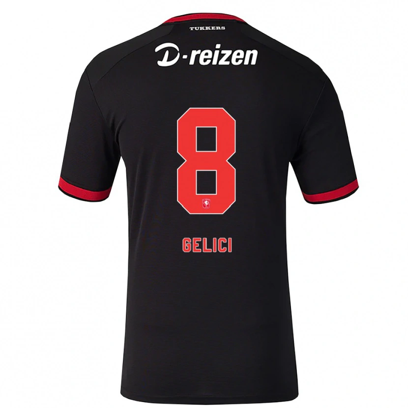 Danxen Kinder Delano Gelici #8 Rot Weiß Schwarz Auswärtstrikot Trikot 2026/27 T-Shirt Schweiz